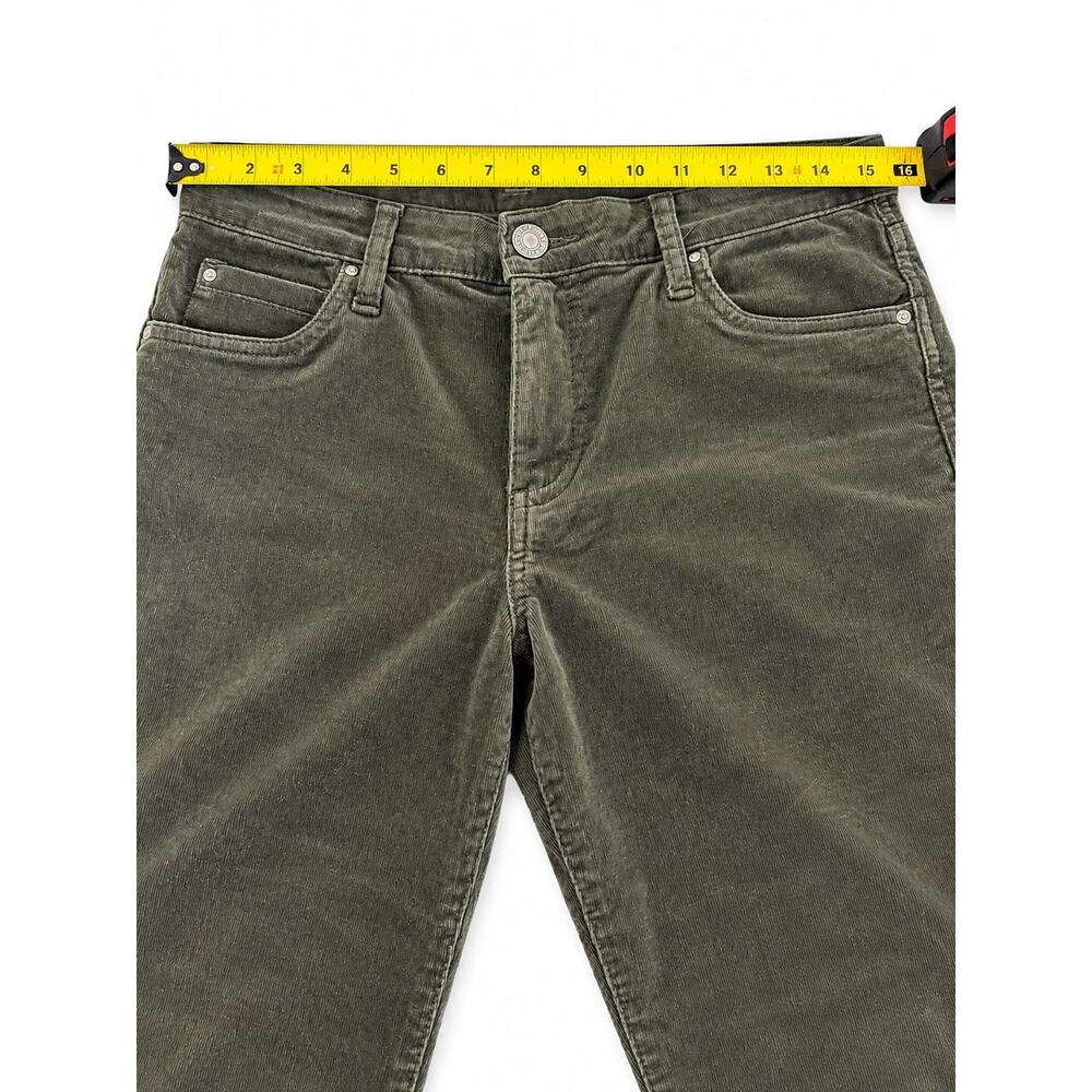 Quiet Luxury Preppy Heritage Olive Corduroy Skinny Pants KUT Diana Stretch 4 - Picture 7 of 14